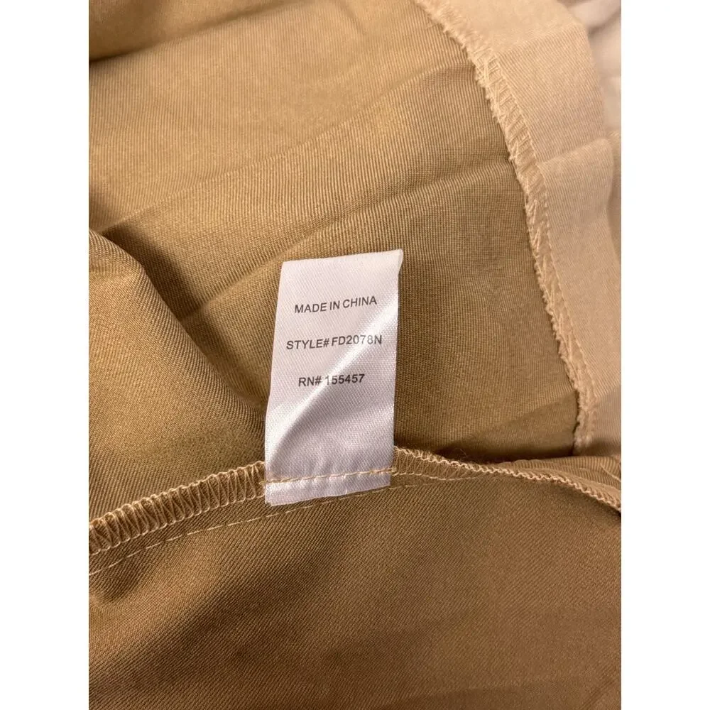 Anthropologie Dress Small Womens Maeve Strapless Button Detail Pleated Mini